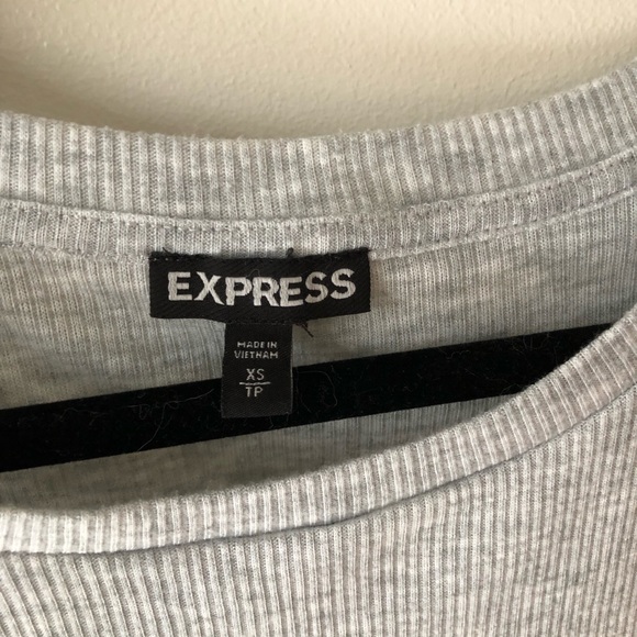 Grey and White T-Shirt Blouse - Picture 2 of 3